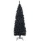 Costway 6FT Tinsel Tree Slim Pencil Christmas Tree Silver/Champagne Gold/Blue/Black